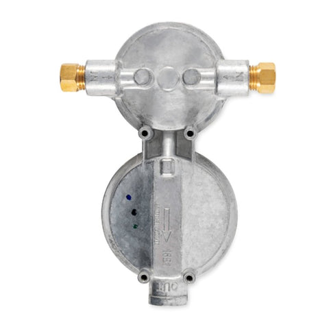 Camco USA 59005 Double-Stage Propane Regulator, 1/4 x 3/8 in Connection, 5 in L Hose
