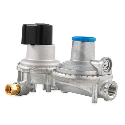 Camco USA 59005 Double-Stage Propane Regulator, 1/4 x 3/8 in Connection, 5 in L Hose