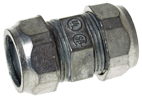 Hubbell CKZ050 Conduit Coupling, Zinc-Plated, 1/2 in Compression