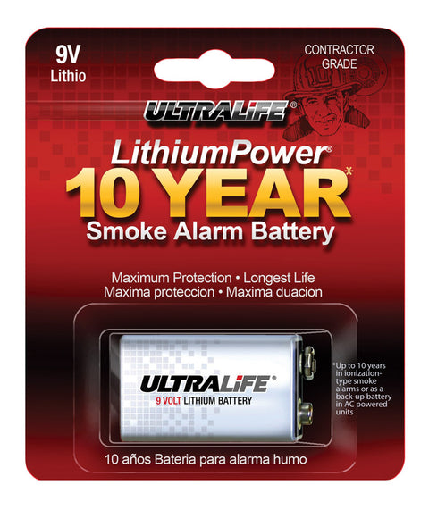 Ultralife 9 volts Lithium Battery 1 pk
