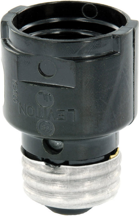 Leviton Socket Extender 660 watts 250 volts Medium Black