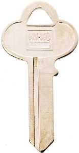 Hy-Ko 11010CO3 Key Blank, Brass, Nickel, For: Corbin Russwin Cabinet, House Locks and Padlocks, Pack of 10