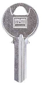 Hy-Ko 11010K1 Key Blank, Brass, Nickel-Plated, For: Keil K1 Locks, Pack of 10