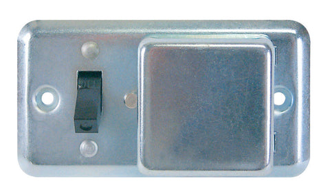 Bussmann 15 amps Toggle Fuse Box Cover with Switch Gray