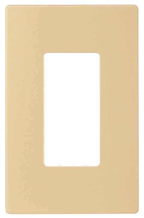 Arrow Hart PJS PJS26V Wallplate, 4-7/8 in L, 3-1/8 in W, 1 -Gang, Polycarbonate, Ivory, High-Gloss