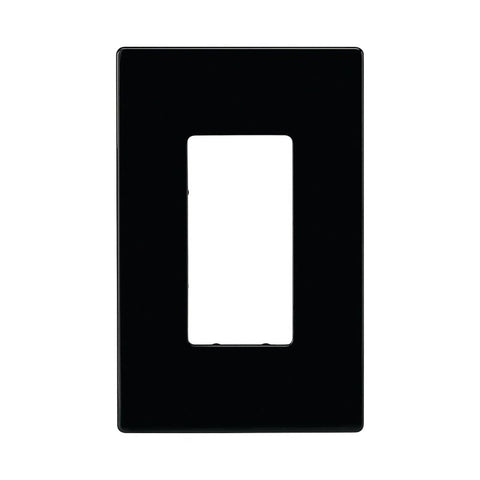 WALLPLATE SCREWLESS BLACK DECO, Pack of 20