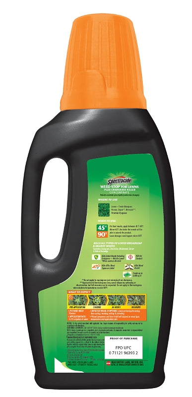 Spectracide HG-96393 Weed Stop Crabgrass Killer, Liquid, Brown, 32 fl-oz