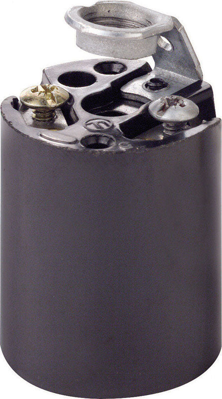 Leviton Keyless Socket 660 watts 250 volts Medium Black