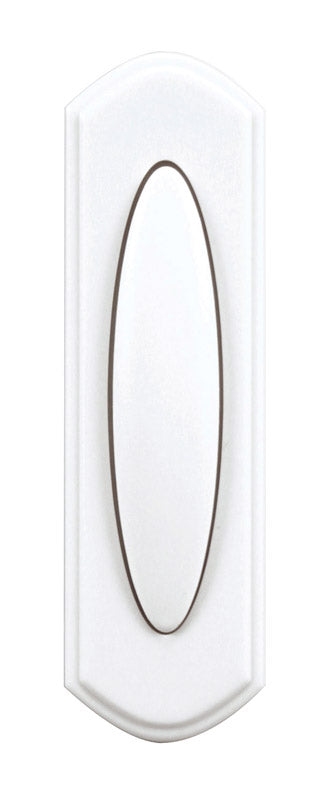 Heath Zenith White Wireless Pushbutton Doorbell