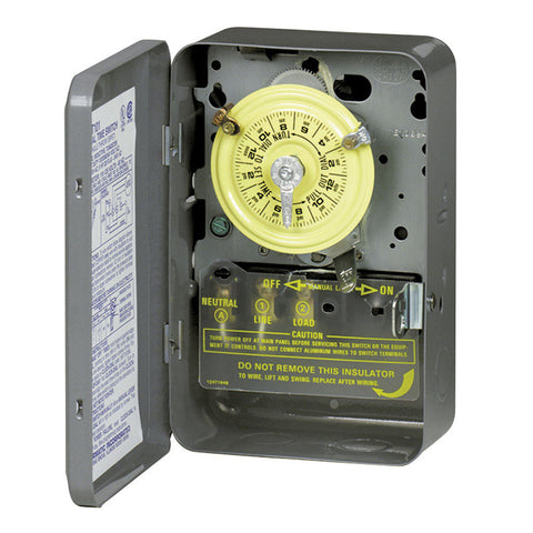 Intermatic Indoor 24 Hour Dial Timer 40 amps 120 volts Gray