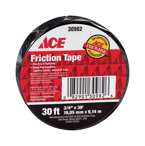 Ace 3/4 in. W x 30 ft. L Friction Tape Black