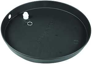Camco USA 11260 Recyclable Drain Pan, Plastic, For: Electric Water Heaters, 21 in ID x 2-1/2 in D