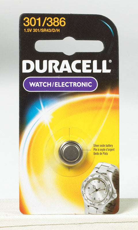 Duracell Watch/Electronic Battery 301/386 1.5 volts 1 pk