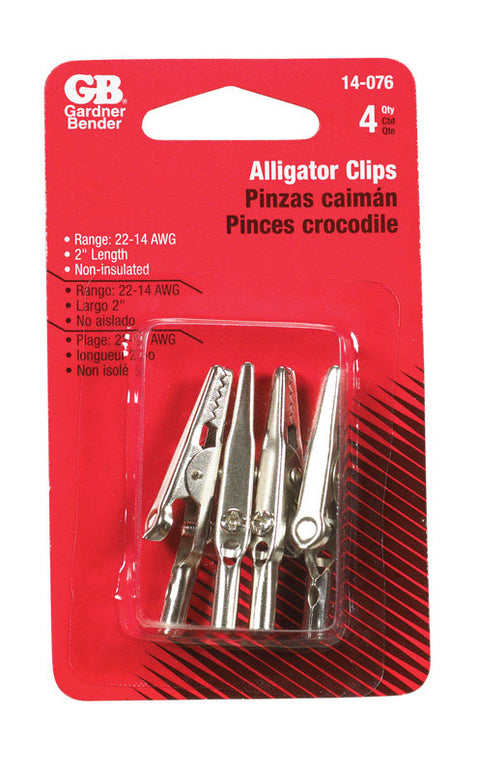 GB Alligator Clips Silver