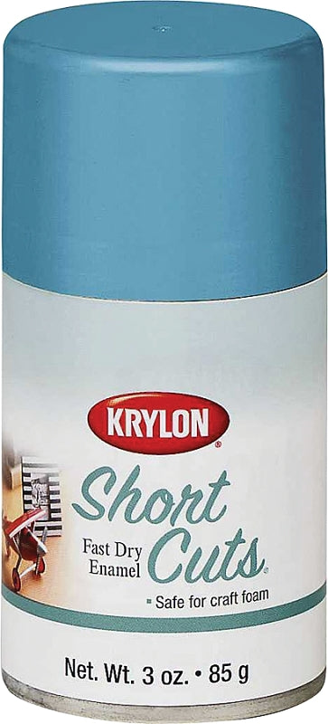Krylon KSCS070 Craft Spray Paint, High-Gloss, Cotton Candy Blue, 3 oz Can, Pack of 6