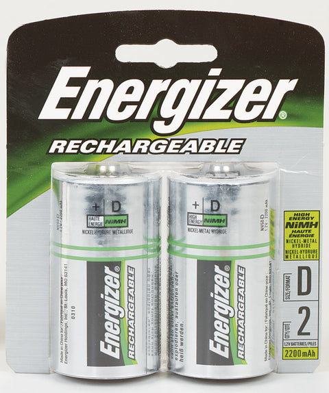Energizer NiMH D 1.2 volts Rechargeable Batteries NH50BP-2R2