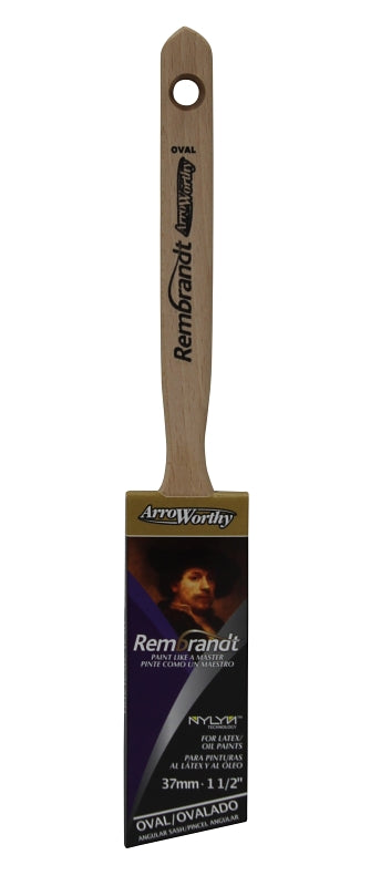 Arroworthy 6420-1-1/2 Paint Brush, Angular Brush, 2-1/4 in L Bristle, Polyester Bristle