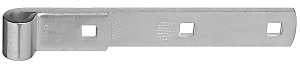National Hardware N131-102 Strap Hinge, 0.19 in Thick Leaf, Steel, Zinc, 100 lb