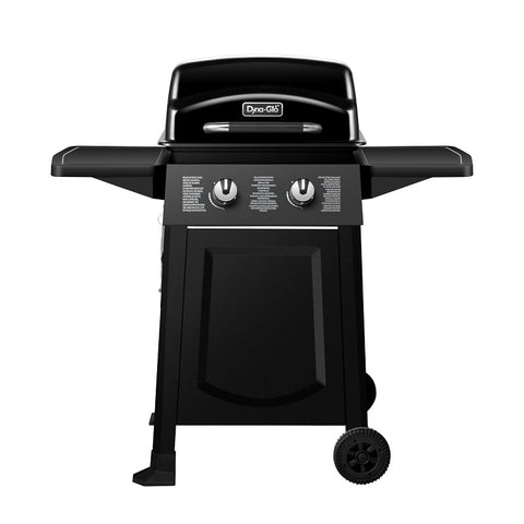 Dyna-Glo DGB300CNP-D Gas Grill, 20,000 Btu/hr BTU, Liquid Propane, 2-Burner, 310 sq-in Primary Cooking Surface, Black
