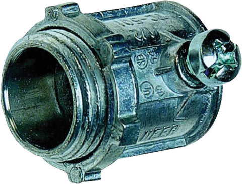 Sigma 1-1/2 in. Dia. Zinc Set Screw Connector EMT For Securing and terminating steel EMT conduit