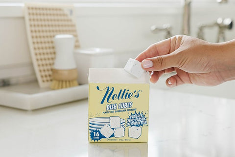Nellie's NADC-16 Dishwasher Detergent, 16 Count, Cube
