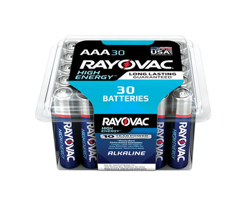 Rayovac AAA Alkaline Batteries 1.5 volts 30 pk