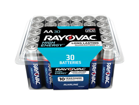 Rayovac AA Alkaline Batteries 1.5 volts 30 pk