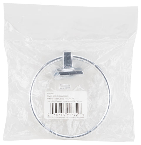 Boston Harbor L760-26-03 Towel Ring, 6 in Dia Ring, Wall Mounting