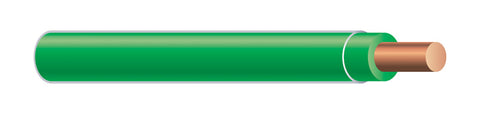 Southwire 10/1 THHN Solid Wire Green