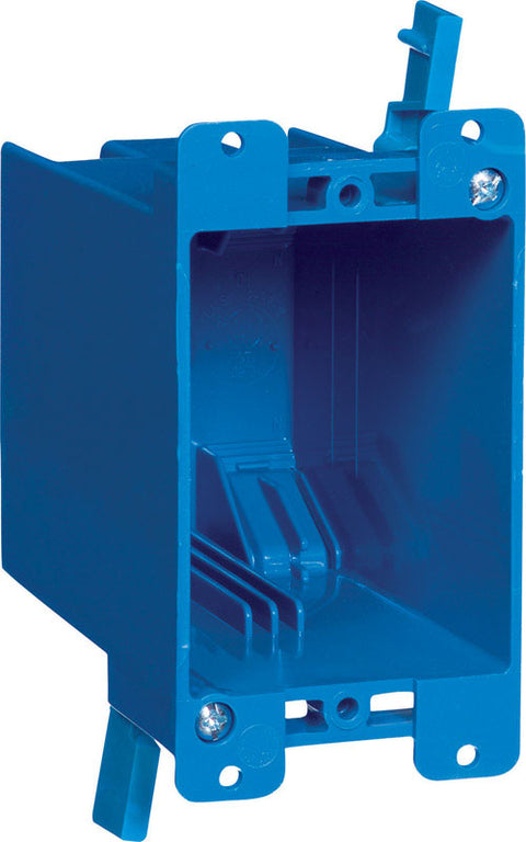 Carlon 4-1/8 in. H Rectangle 1 Gang Outlet Box Blue PVC
