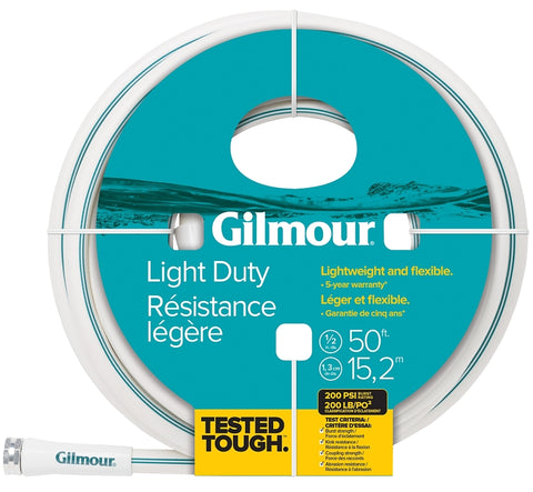 Gilmour 884501-1001 Safe Hose, 1/2 in ID, 50 ft L, White