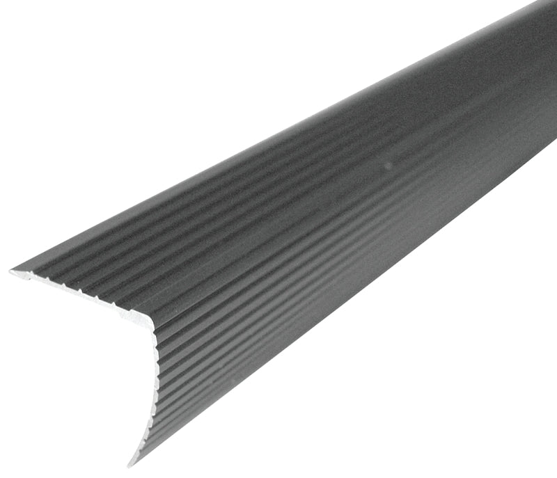M-D 43310 Fluted Stair Edge, 36 in L, 1.22 in W, Metal, Satin Nickel ...