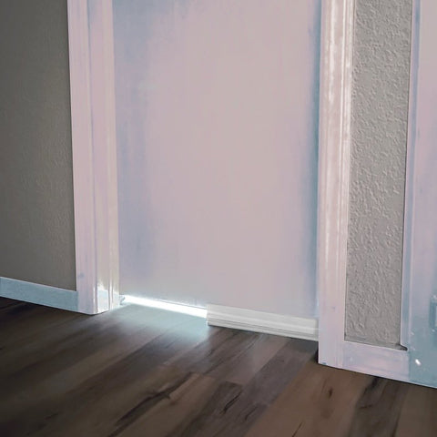 M-D 43398 Door Bottom, 1-1/8 in L, 1-3/4 in W, 32 in H, Vinyl