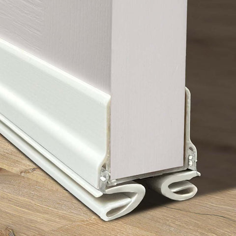 M-D 43398 Door Bottom, 1-1/8 in L, 1-3/4 in W, 32 in H, Vinyl