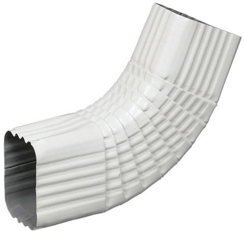 Amerimax 47265 Gutter Side Elbow, Aluminum, White