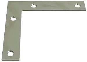 National Hardware 117BC Series N266-569 Corner Brace, 4 in L, 3/4 in W, 4 in H, Steel, Zinc, 0.07 Thick Material, Pack of 20
