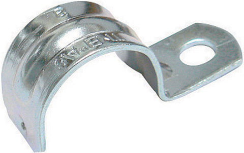 Gampak 1 in. Stamped Steel and Zinc Plated One Hole Strap 25 pk