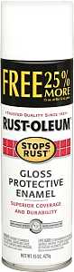 Rust-Oleum 254142 Rust Preventative Spray Paint, 15 oz Can, 12 to 15 sq-ft Coverage Area, Gloss, White