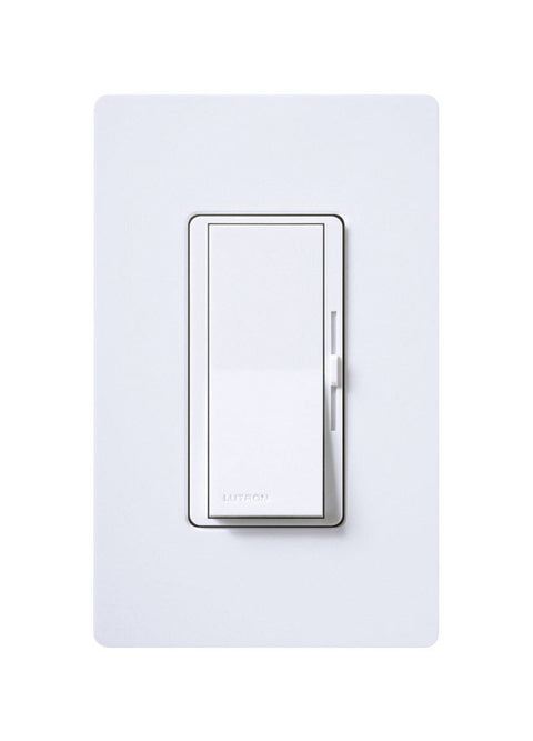 Lutron Diva 5 amps 600 watts Slide Dimmer Switch White