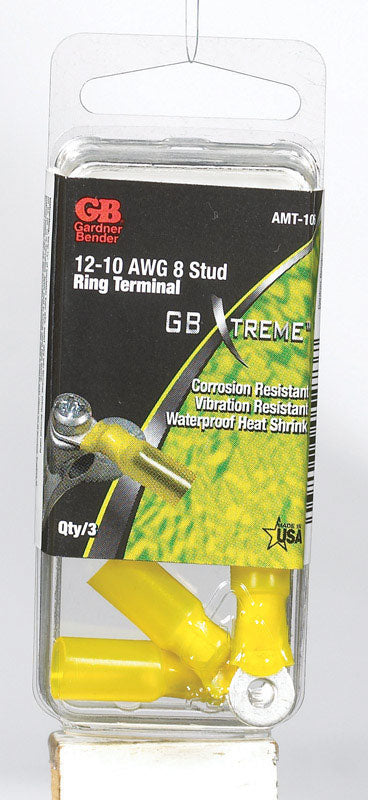 GB Industrial Ring Terminal Nylon Yellow 3