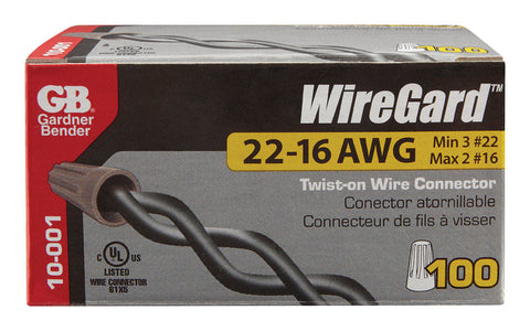 Wingguard Industrial Wire Connector Thermoplastic Gray 100