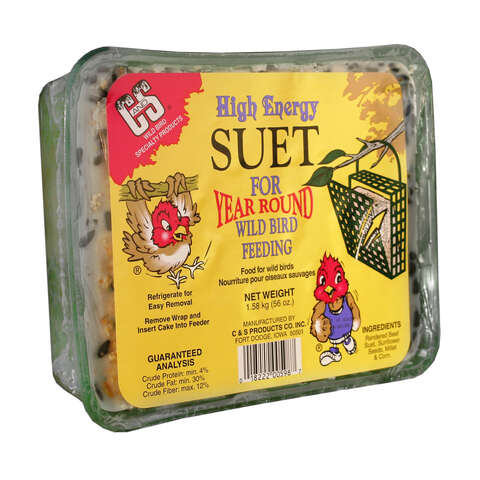 C&S Assorted Species Beef Suet Wild Bird Food 56 oz