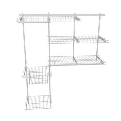 Premium 4 to 7 FT Metallic Wire Closet Organizer by SOH DESIGN - Customizable Shelving