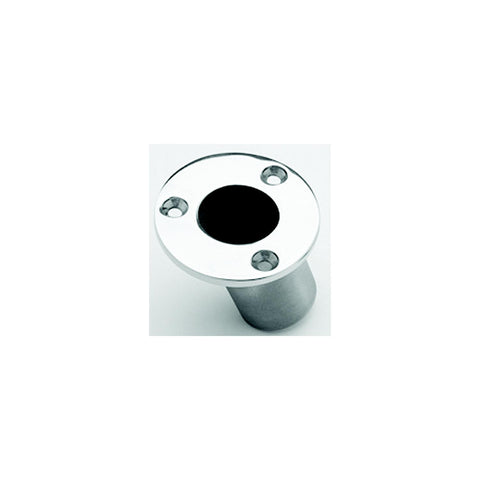 Taylor 967 Stainless Steel Flush Mount Flag Pole Socket Fits 1-1/4″ Poles, 60 Degree Angle