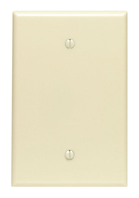 Leviton 1 gang Ivory Thermoset Plastic Blank Wall Plate 1 pk
