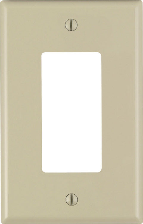 Leviton 1 gang Ivory Nylon Rocker/GFCI Midsize Wall Plate 1 pk