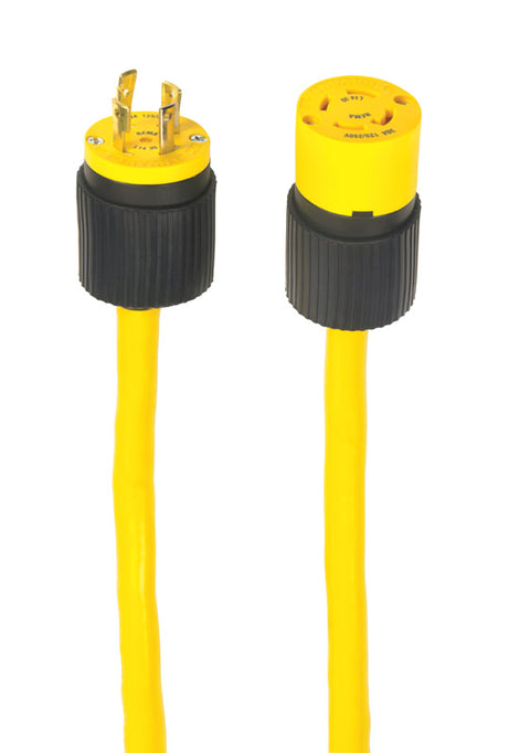 Yellow Jacket 10/4 STW 600 volts Generator Cord 25 ft. L Yellow