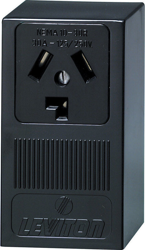 Leviton Electrical Receptacle 30 amps 10-30R 125/250 volts Black