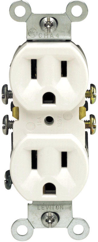 Leviton Electrical Receptacle 15 amps 5-15R 125 volts White