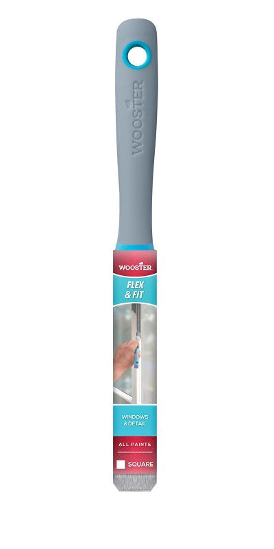 Wooster Flex and Fit Series 8711 Chalk Paint Brush, 3/4 in W, Square Brush, 2 in L Bristle, Polyester Bristle